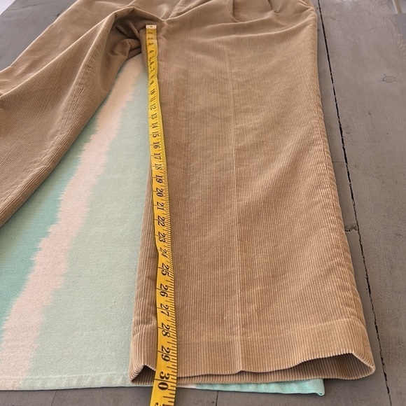 Haggar Men’s Wide Wale Corduroy Pleated Pants Tan Khaki 34x30 USA - Picture 12 of 12